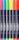 Markere caligrafice Fudenosuke Hard, 6 culori/set, Tombow